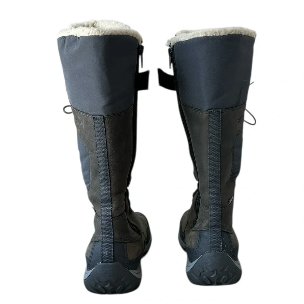 Merrell Women's Murren Tall Winter Snow Boots in Pewter Gray Sporty‎ Size 7.5